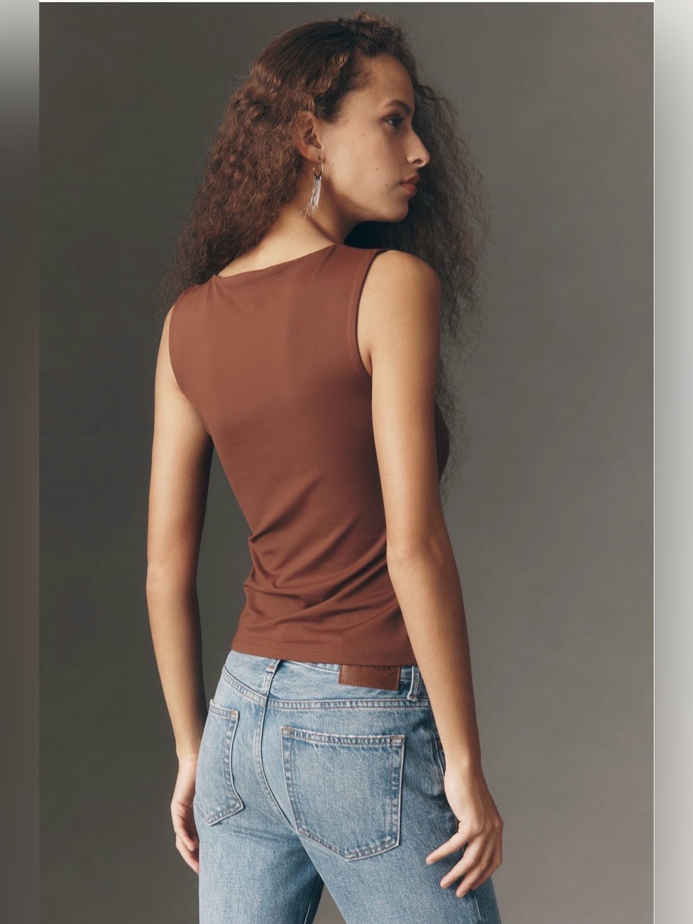 Maeve Button-Front Tank Top - Picture 4 of 12
